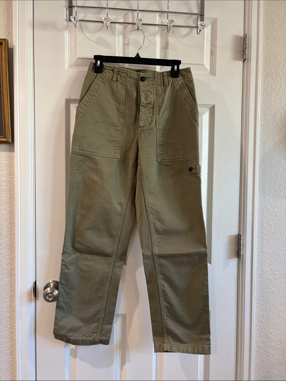 Fortela Jerry Button Cotton straight trousers